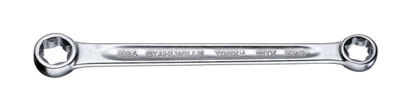 STAHLWILLE Doppelringschlüssel Nr.21TX Innen-TORX E6 x E8 Länge 115,5 mm, 41250608