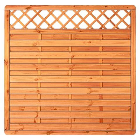 T&J SUNLINE-Serie Ranki, 180 x 180 cm, Rahmen 45 x 45 mm, pinienfarbig lasiert, 34141