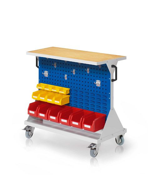 Kappes RasterMobil Größe 2 RAL 7035/5010, H 930 x B 1000 x T 500 mm, 7020.03.1016