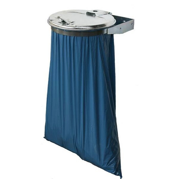Stein HGS Müllsackhalter -State Louisiana-, 1 Wandhalter Stahl, verzinkt, Deckel Stahl verzinkt, 365x460x135mm, 15408