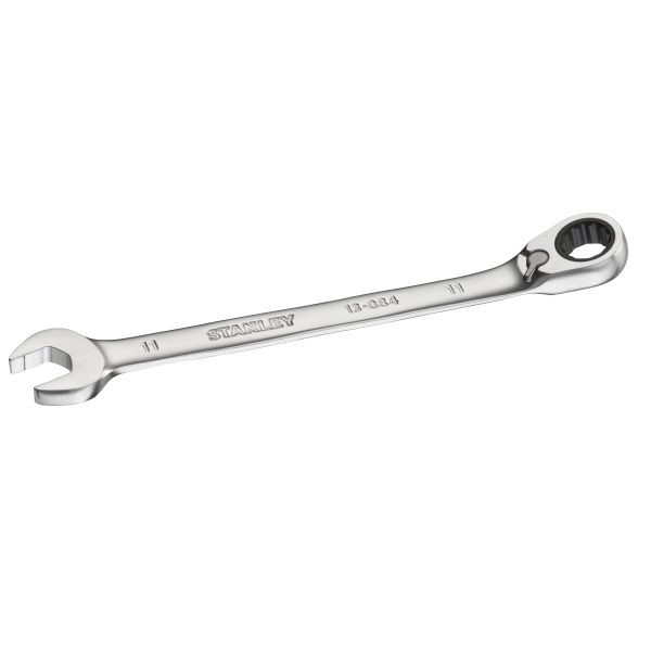 Stanley FATMAX Ringmaulschlüssel mit Ratsche 11 mm, 72 Zähne, 12-Kant, 15° gekröpft, FMMT13084-0