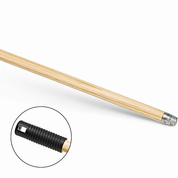 Nölle Besenstiel 140 cm, lackiert, mit Gewinde, Ø 23,5 mm, VE: 25 Stück, 450304