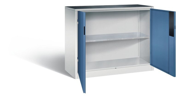 C+P Werkzeugschrank Acurado, H1000xB1200xT500mm, Farbe: Lichtgrau / Fernblau, Muldengriff, 8831-052 S10272