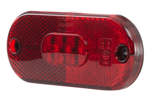 HELLA VALUEFIT Schlussleuchte, Valuefit, LED, 12V, Anbau, Farbe: rot, Kabel: 150mm, Flachsteckhülse, links/rechts, Rückstrahler, 2TM 357 009-011