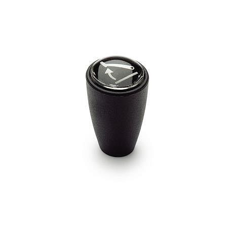 Ganter Konusknöpfe für Schaltsymbole, Kunststoff (GN 518-32-B10), VE: 25 Stück, 518-32-B10