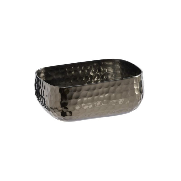 APS Schale CRAFT, Alumnium, 12 x 9,5 cm, Höhe 5 cm, gehämmerte Oberfläche, Gunmetal-Look, 40698