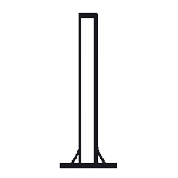 Stein HGS Rohrmasten mit Fußplatte, 3250 mm, 108 mm, mf1082325b