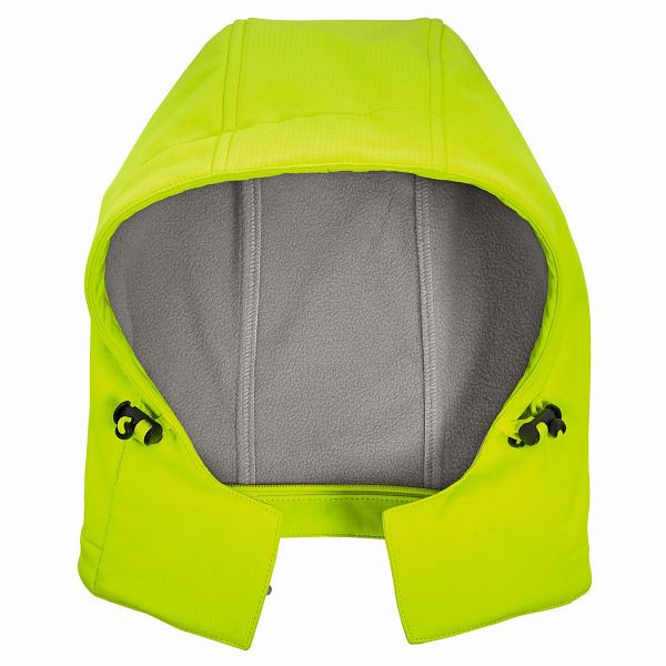 4PROTECT Warnschutz Softshellkapuze, Farbe: leuchtgelb, Größe: XS-M, 3478-XS-M