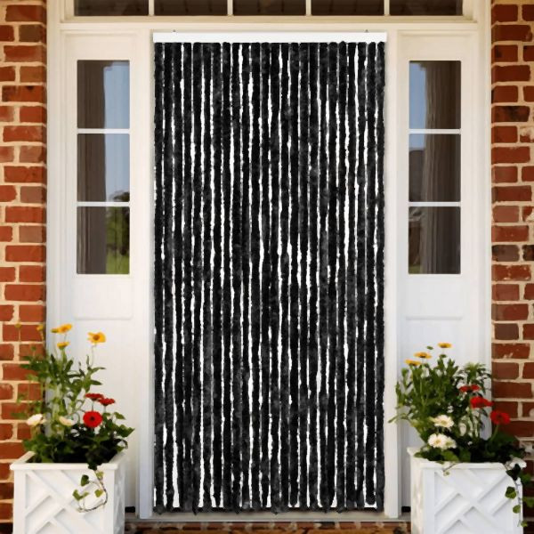 vidaXL Fliegenvorhang Anthrazit 100x230 cm Chenille, 377382