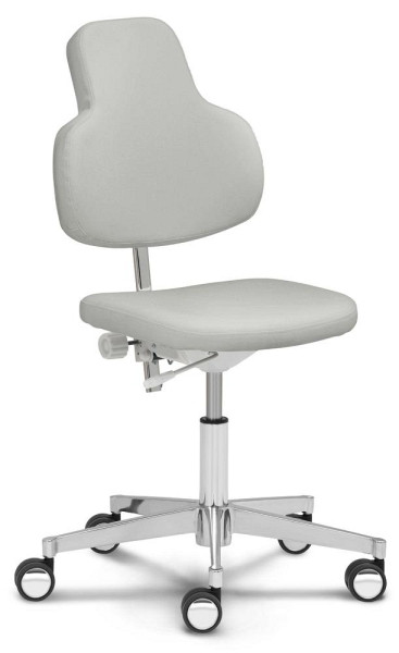 Deskin Drehstühle MED FLEX, Lichtgrau, 570 x 570 x 910 mm, 346749