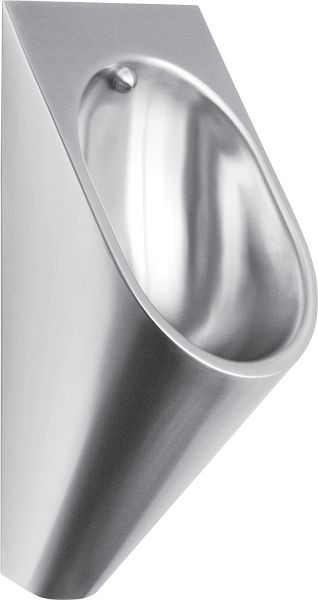 KWC Urinal, CAMPUS, Edelstahl, Spritzkopf G1/2B, 313x733x341 mm, Wandmontage, Materialstärke 1,2 mm, mit Siphon DN 50, 2000071872