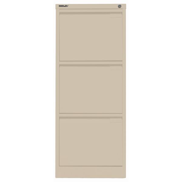 Bisley Hängeregistraturschrank, einbahnig, 3 HR-Schubladen, 643 sand, 3633643