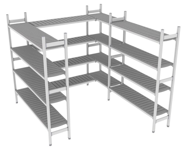 NordCap Regalsystem Z 230-260 / 234-264, 1675 / 1300 / 850 / 1375 x 375 x 1850 mm, 528901019