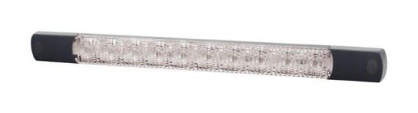 HELLA Heckleuchte, Strip Lamp, LED, 24V, Anbau/Schraubanschluss, Scheibenfarbe: transparent, 2500mm, offene Kabelenden, links/rechts, 2SD 980 819-201