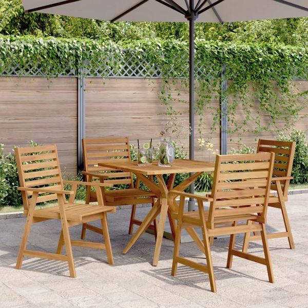 vidaXL 5-tlg. Garten-Essgruppe Massivholz Akazie, 3283569