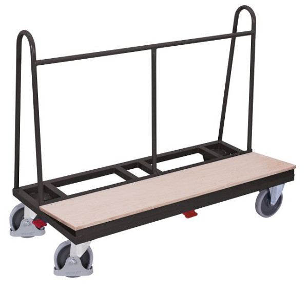 VARIOfit Plattenwagen, Ladefläche: 1.500 x 370 mm, RAL 7016 anthrazitgrau, pl-150.010/AG