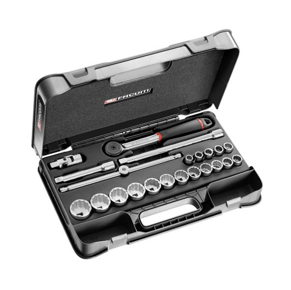Facom Steckschlüssel-Set 1/2" S.161B, 22-teilig, S.161-2P12U