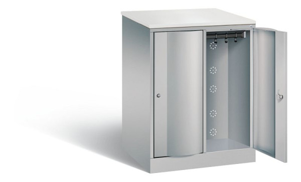 C+P XL-Schließfachschrank Resisto, H1077xB772xT640mm, Farbe: Weißaluminium, 8271-273 S10062