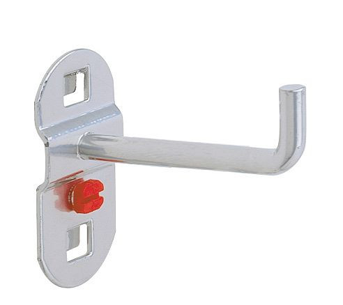 Kappes RasterPlan Werkzeughalter alufarben, L 75 mm, mit senkrechtem Hakenende, Ø 6 mm, 4040.00.0701