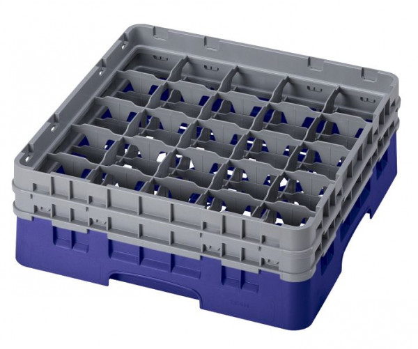 Cambro Spülkorb mit 25 Fächer Camrack® 15,5 cm Marineblau, 25S534186
