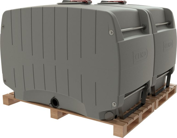 Cemo Modulfass 4000 l grau Verkettung 2 x 2000 l-Modul, 12265