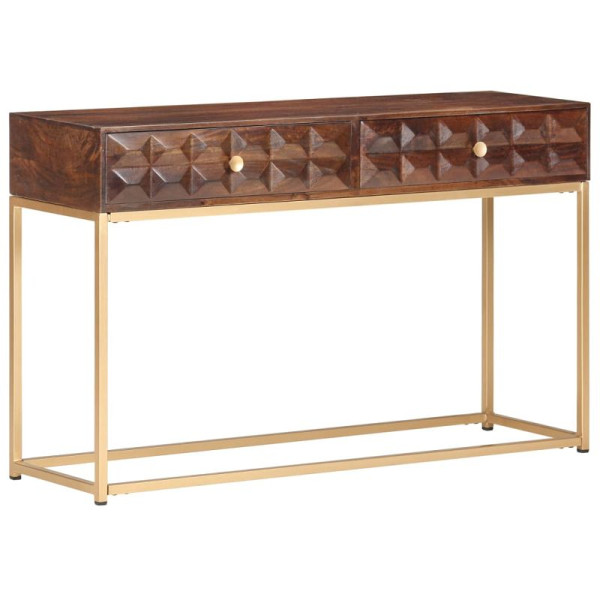 vidaXL Konsolentisch 122x36x75 cm Massivholz Mango, 323406