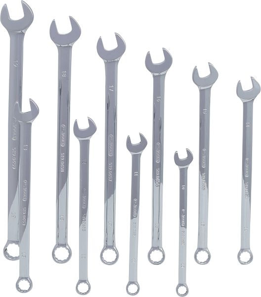 KS Tools CHROMEplus Ringmaulschlüssel-Satz, XL, 10-teilig, 519.0660