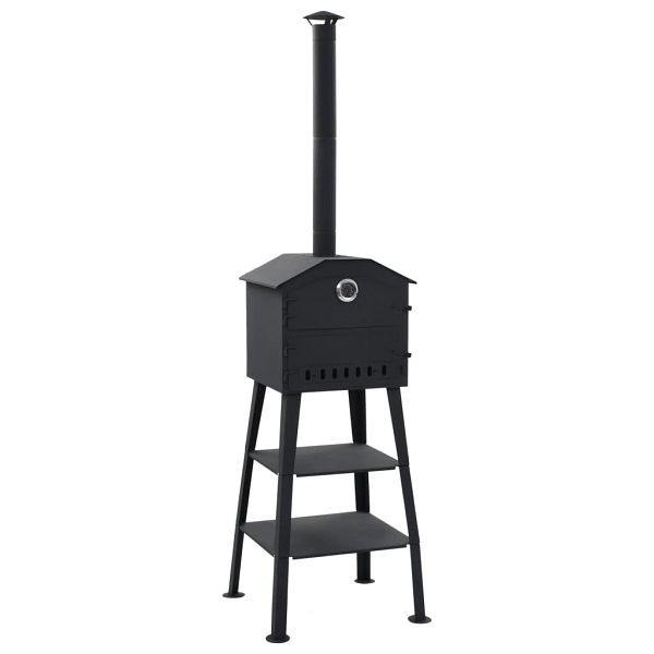 vidaXL Outdoor Pizzaofen Holzkohle mit 2 Schamottesteinen, 40362