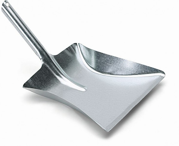 Nölle Kehrschaufel Metall verzinkt mit Düllgriff, 39 x 24 cm, ohne Lippe, VE: 10 Stück, 455511