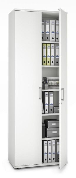 Deskin Flügeltürenschrank MULTI MODUL-PRO, Dekor weiß, B 800 x H 2250 x T 420 mm, 351754