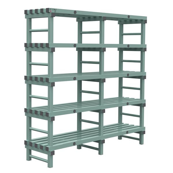 REA Euro-Regal 1800x500x1850mm, 5 Ständer mit 350mm Abstand, 308.184