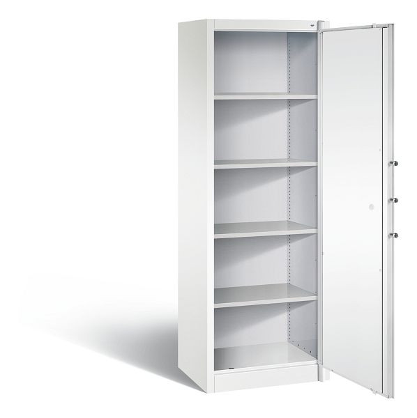 C+P Feuerschutzschrank Certos, H1950xB650xT500mm, Farbe: Verkehrsweiß, Klinkengriff, 5 OH, 1161-000 S10195