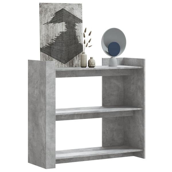 vidaXL Konsolentisch Betongrau 100x35x90 cm Holzwerkstoff, 848475