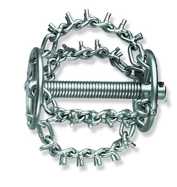 Rothenberger Kettenschleuderkopf mit Spikes mit 4K+Ring, 32K, D=75mm, 72341