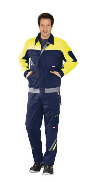 Planam Visline V1 Bundjacke, marine/gelb/zink, Größe 24, 2413024