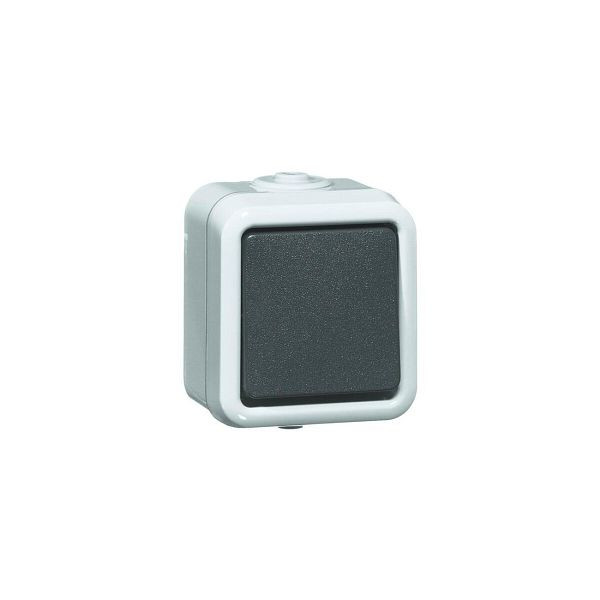 PEHA Serienschalter grau glänzend AP IP54 2f 6AX D625WAB, 120250