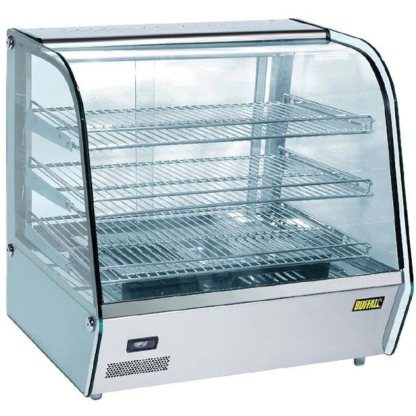 Buffalo Warmhaltevitrine 120L, 1,1 kW, 230 V, 68,7 cm breit, 3 Roste, CD231