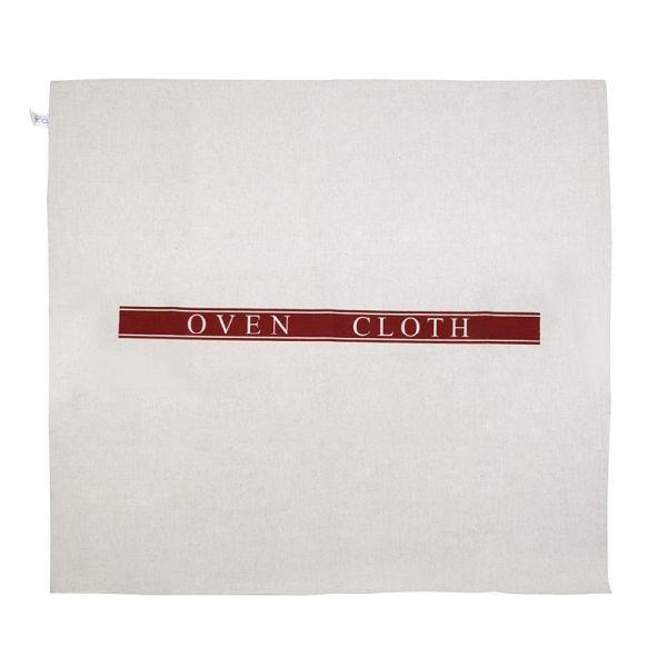 Vogue Ofentuch, rote Umrandung, Leinen/Baumwolle, 86,4 x 81,3 cm, E933