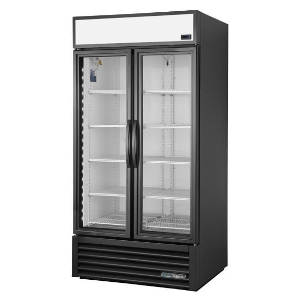 True 991L Kühlschrank mit 2 Glastüren, Schwarz, GDM-35-HC-TSL01, CW387