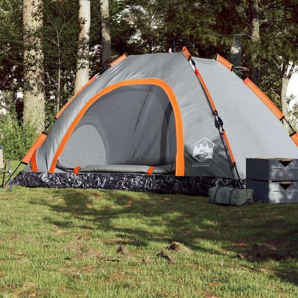 vidaXL Campingzelt 5 Personen Grau und Orange Quick Release 4004175 gnstig  versandkostenfrei online kaufen: groe Auswahl gnstige Preise |  PROFISHOP.de