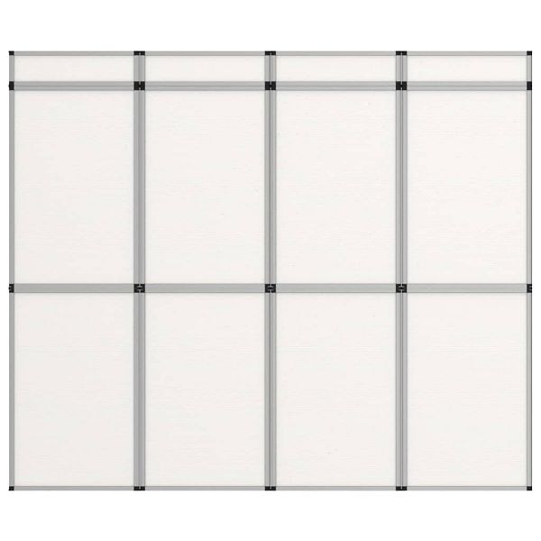 vidaXL 12-Panel Messewand Faltdisplay 242x200 cm Weiß, 51210