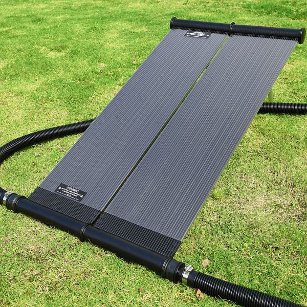 monzana Poolheizung Solar Anthrazit 116x66x6cm, 108891