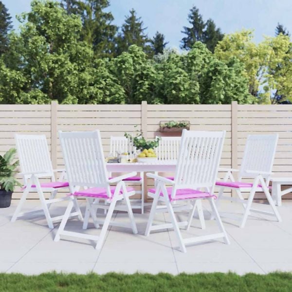 vidaXL Gartenstuhl-Kissen 6 Stück Rosa 50x50x4 cm Stoff, 361094