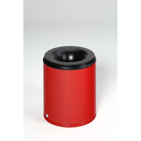 STEIN HGS Papierkorb feuersicher, Feuerrot (RAL 3000), 80 l, 82080.0029