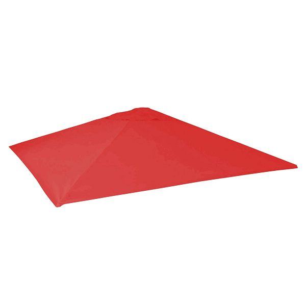 Mendler Ersatz-Bezug für Gastronomie Sonnenschirm HWC-D20, Sonnenschirmbezug Ersatzbezug, 5x5m (Ø7,2m) Polyester, rot, 65157