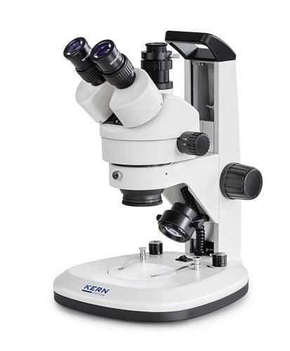Kern Optics Stereo-Zoom Mikroskop OZL 468, Tubus Trinocular, Sehfeld Ø 20.0 mm, mechanischer Ständer, 283703