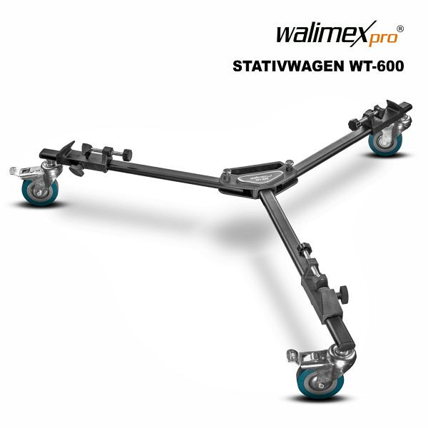Walimex pro WT-600 Stativwagen, Schwarz, 1012523, 4250234525237