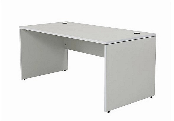Mades Schreibtisch Nuvi, 180 cm x 80 cm x 75 cm, grau Dekor, inkl. Kabelkanal, 152.FRN.51.11.180.12