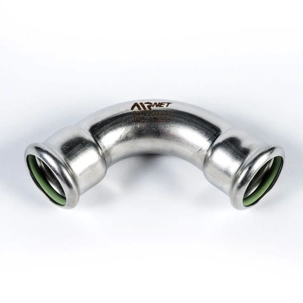 AIRnet 90° Rohrbogen D28mm, Edelstahl, 2812200300