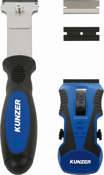 Kunzer Schabersatz, bestehend aus 2 Schabern und 20 Klingen, 7SCK22